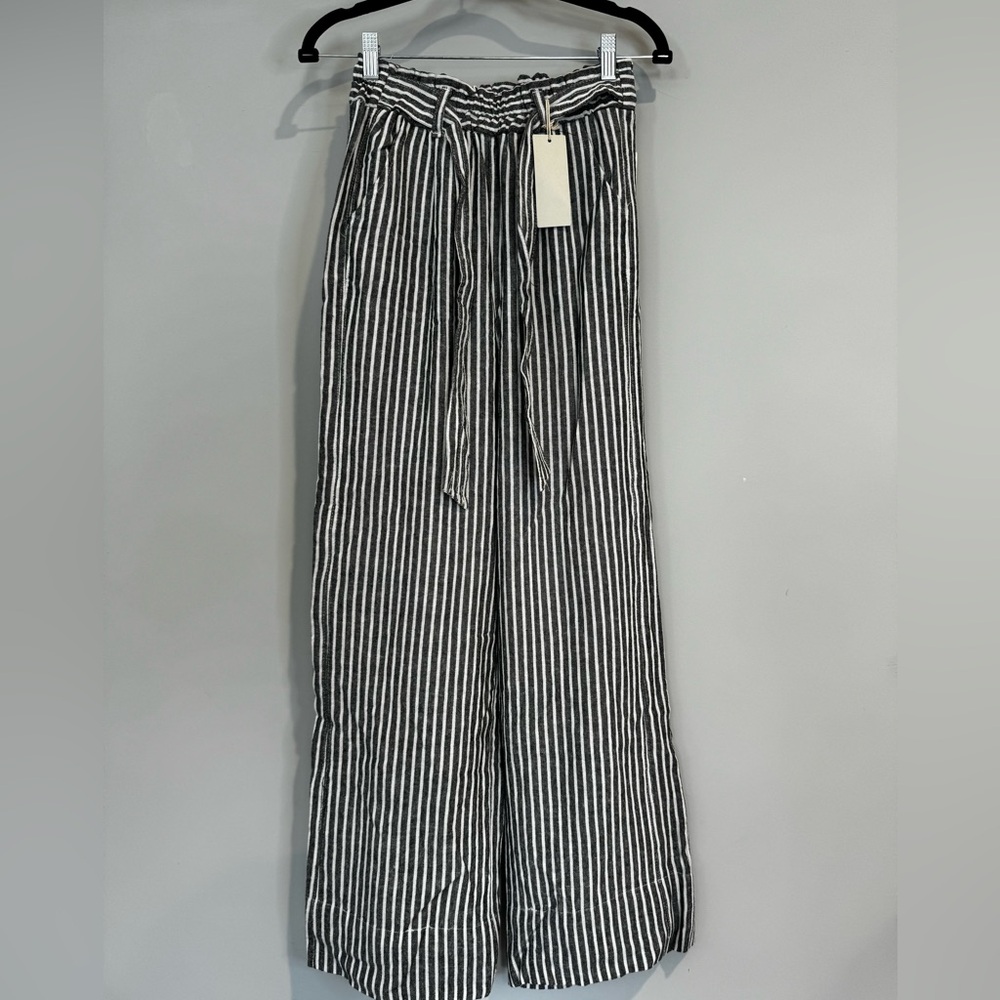 Jolt linen wide leg pant